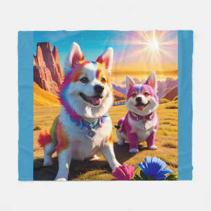 Beautiful Animal Four Fleece Blanket