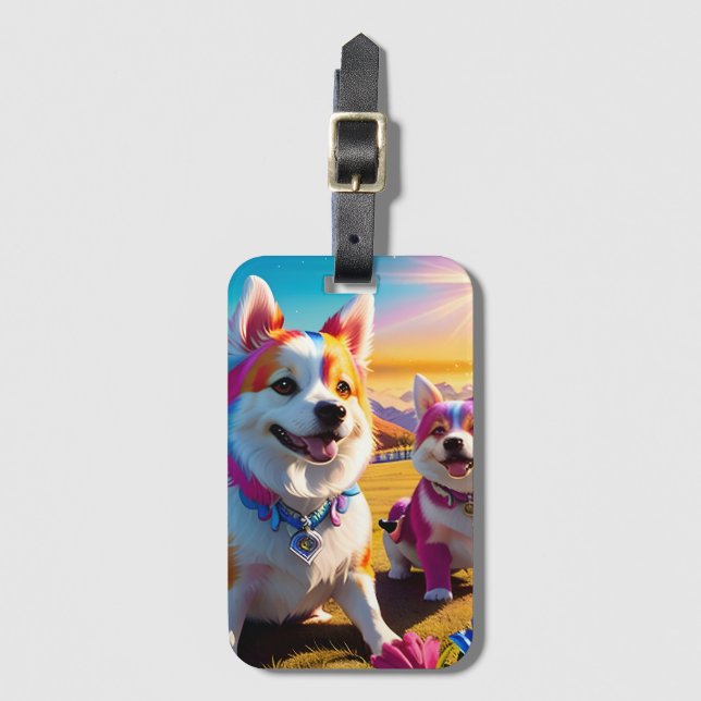 Beautiful Animal Four Luggage Tag (Front Vertical)