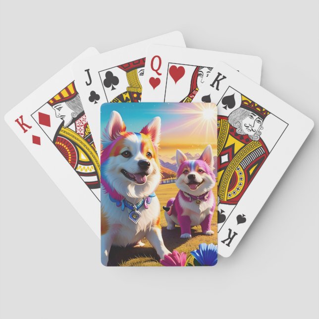 Beautiful Animal Four Playing Cards (Back)