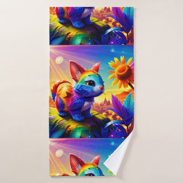 Beautiful Animal Three Bath Towel Set (Bath Towel)