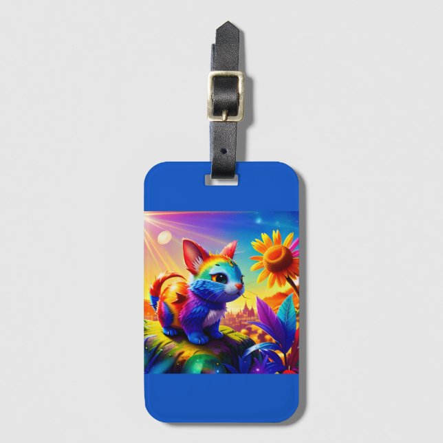 Beautiful Animal Three Luggage Tag (Front Vertical)