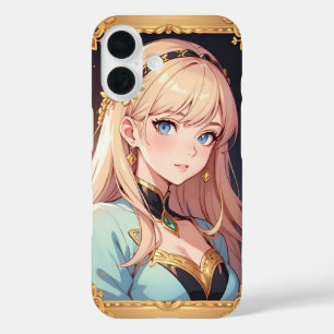 Beautiful Anime Girl Soft Anime Portrait iPhone 16 Case