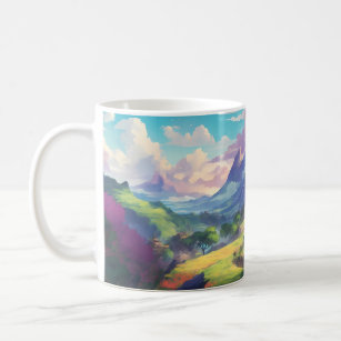 Beautiful anime landscape coffee mug