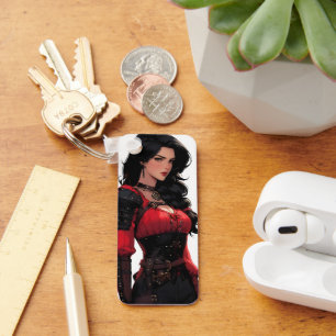 Beautiful Anime Woman Fantasy Key Ring