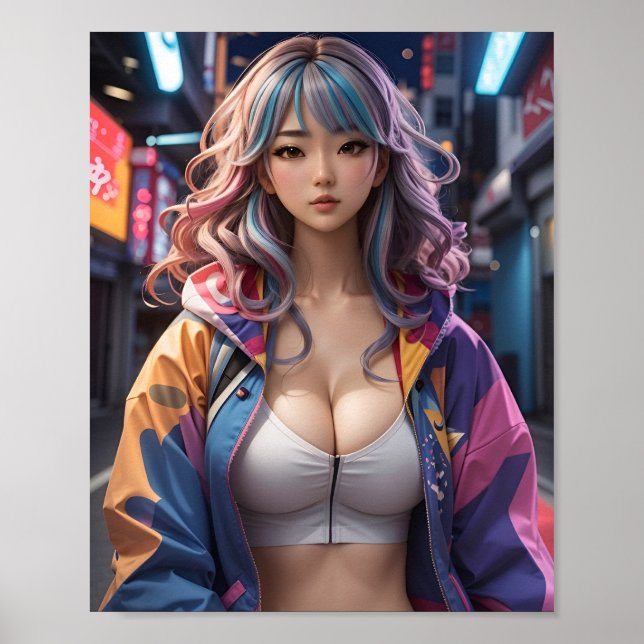 Beautiful Anime Woman Photo Shoot #2 Poster (Front)