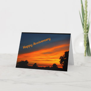 Beautiful Anniversary From Sunrise To Sunset Card