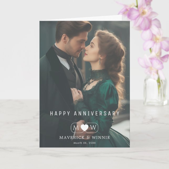 Beautiful Anniversary Wishes Greeting Card (Orchid)