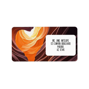 Beautiful Antelope Canyon Navajo Nation  Label