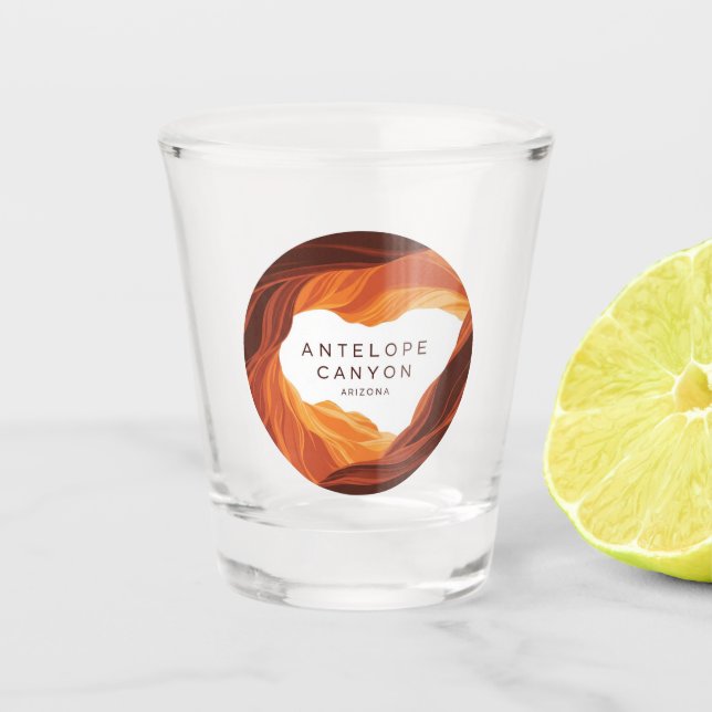 Beautiful Antelope Canyon Navajo Nation  Shot Glass (Front)