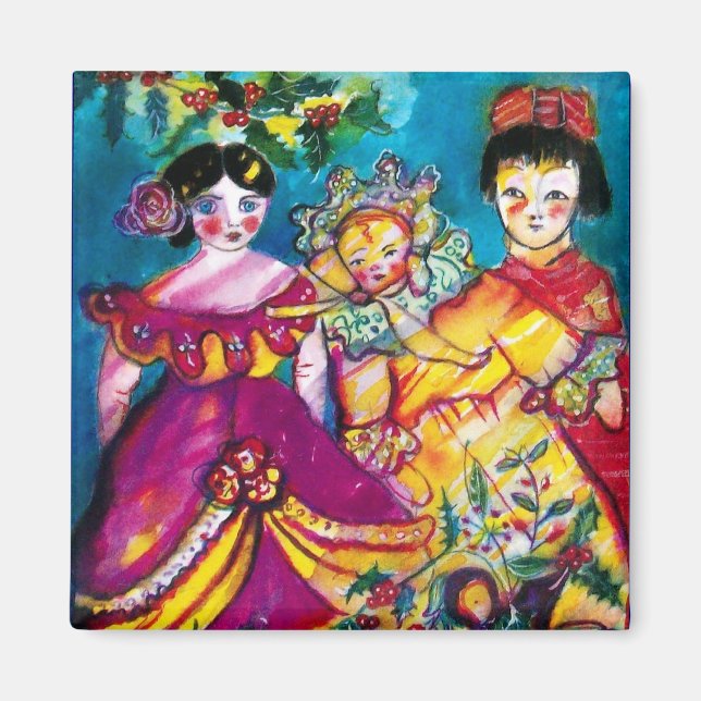 BEAUTIFUL ANTIQUE DOLLS MAGNET (Front)