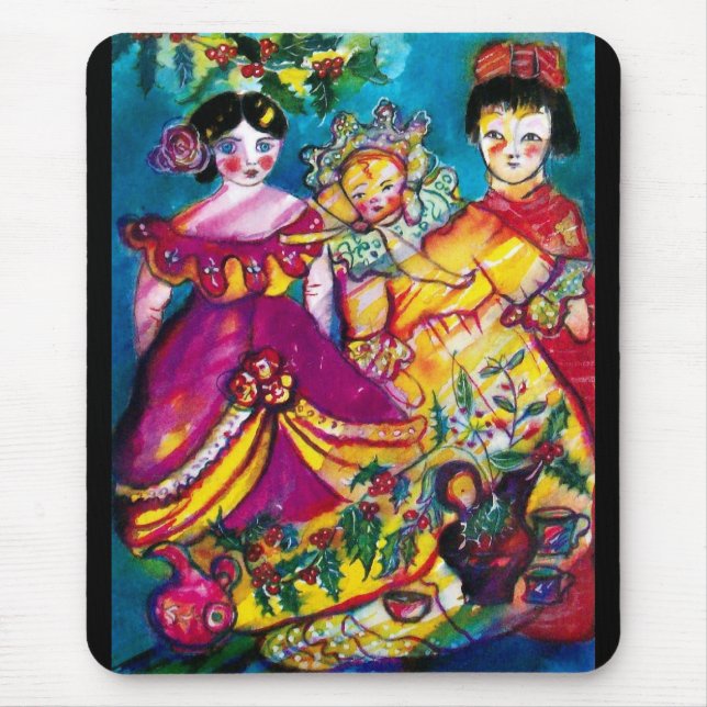 BEAUTIFUL ANTIQUE DOLLS MOUSE MAT (Front)