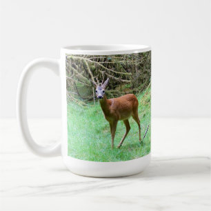 Beautiful Antlered Buck Wild Forest Habitat Scenic Coffee Mug