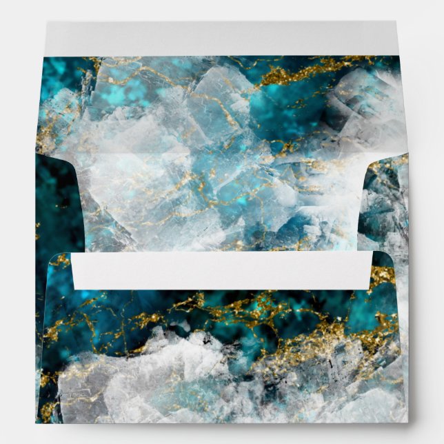 Beautiful Apatite Crystal Geode  Envelope (Back (Bottom))