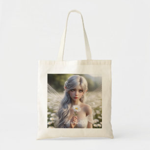 Beautiful April Fairy in Daisies Tote Bag