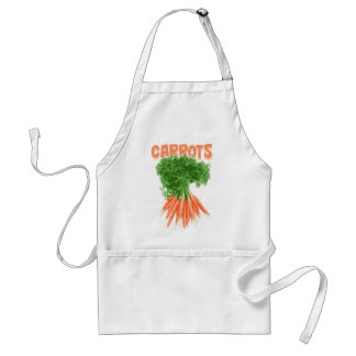 Beautiful apron with carrots style image.