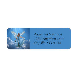 Beautiful Aquarius Fairy in the Clouds