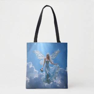 Beautiful Aquarius Fairy in the Clouds Tote Bag