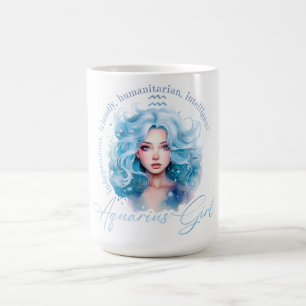 Beautiful Aquarius Girl With Traits Coffee Mug