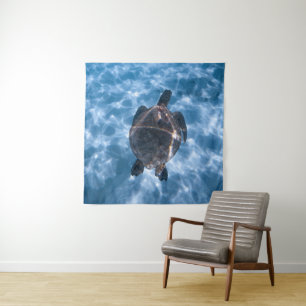 Beautiful Aquatic Turtle Best gift for sea life Tapestry