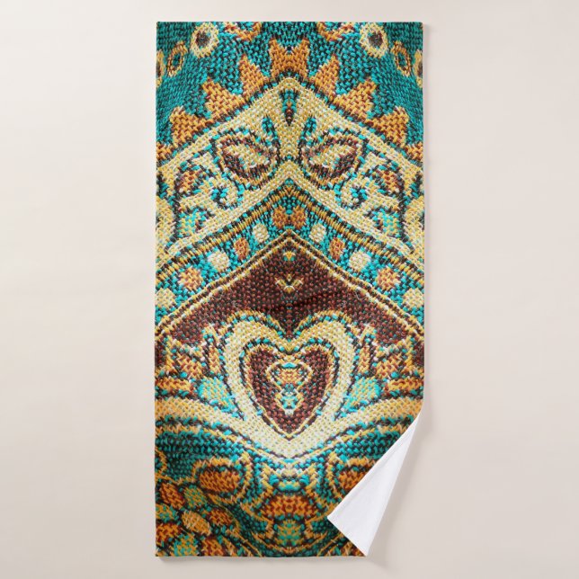 Beautiful, arab, arabic, arabian, arabesque fabric bath towel (Bath Towel)