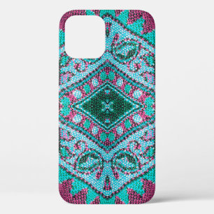 Beautiful, arab, arabic, arabian, arabesque fabric iPhone 12 case