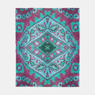 Beautiful, arab, arabic, arabian, arabesque fabric fleece blanket