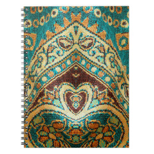 Beautiful, arab, arabic, arabian, arabesque fabric notebook