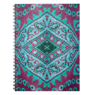 Beautiful, arab, arabic, arabian, arabesque fabric notebook