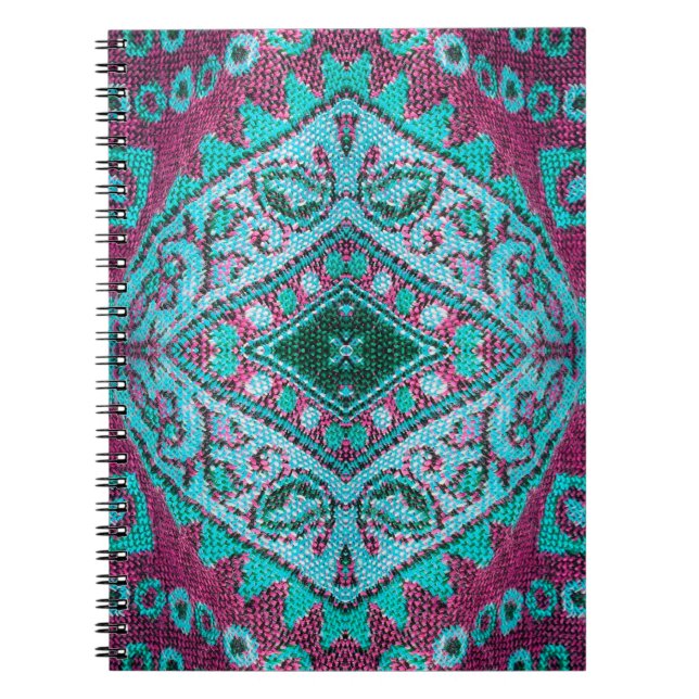 Beautiful, arab, arabic, arabian, arabesque fabric notebook (Front)