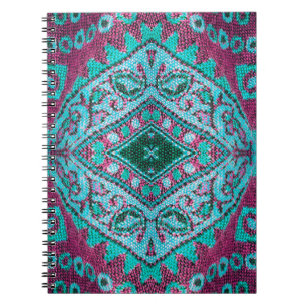 Beautiful, arab, arabic, arabian, arabesque fabric notebook