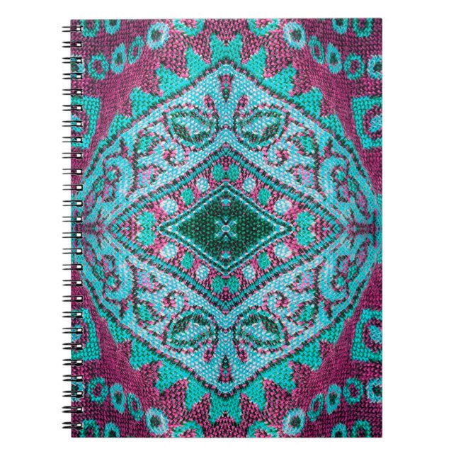 Beautiful, arab, arabic, arabian, arabesque fabric notebook (Front)