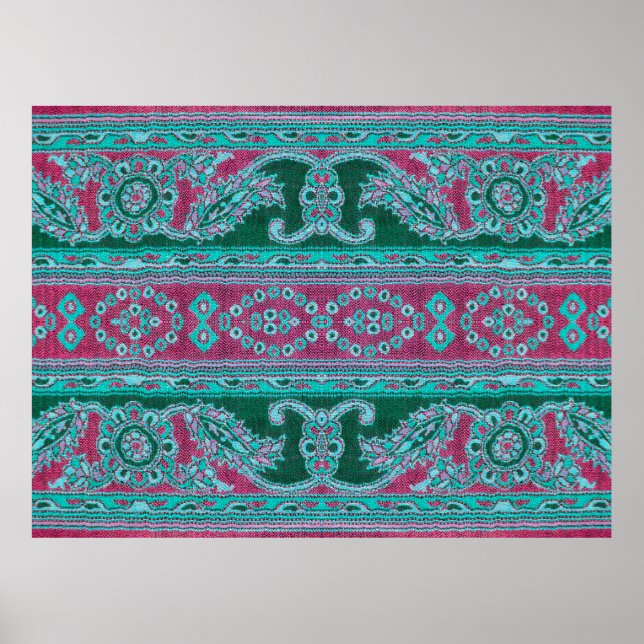 Beautiful, arab, arabic, arabian, arabesque fabric poster (Front)