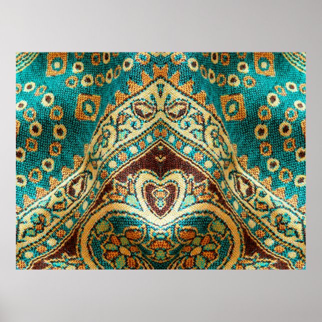 Beautiful, arab, arabic, arabian, arabesque fabric poster (Front)