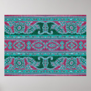 Beautiful, arab, arabic, arabian, arabesque fabric poster