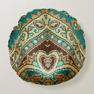 Beautiful, arab, arabic, arabian, arabesque fabric round cushion