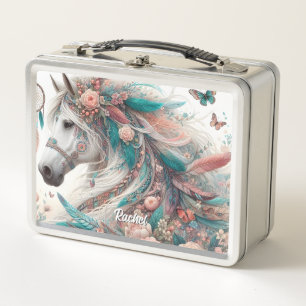 Beautiful Arabian Horse Metal Lunch Box
