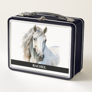 Beautiful Arabian Horse Metal Lunch Box