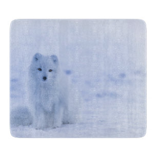 Beautiful Arctic Fox Cutting Board