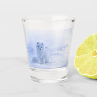 Beautiful Arctic Fox Shot Glass