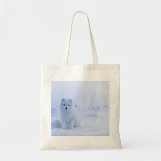 Beautiful Arctic Fox Tote Bag (Front)