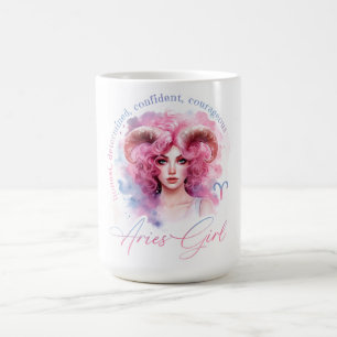 Beautiful Aries Girl With Traits Coffee Mug