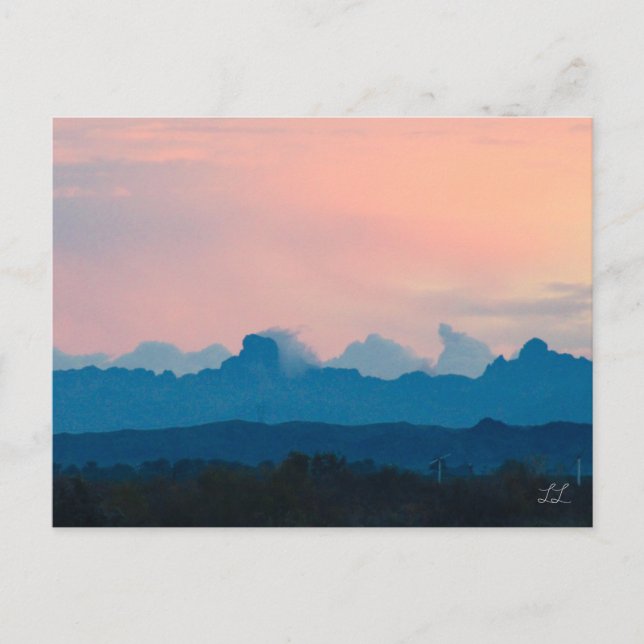 Beautiful Arizona Sunrise Holiday Postcard (Front)