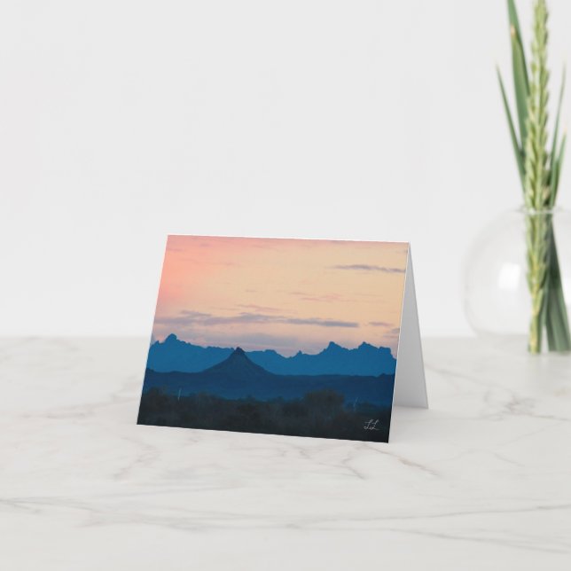 Beautiful Arizona Sunrise Thank You Card (Front)