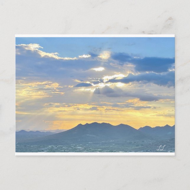 Beautiful Arizona Sunset Postcard (Front)