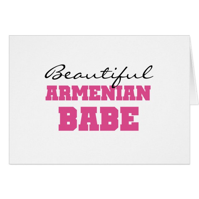 Beautiful Armenian Babe (Front Horizontal)
