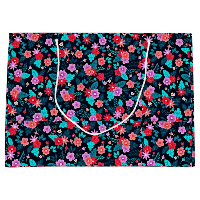 Beautiful Arrangement Ditsy Floral Pattern-56576 Large Gift Bag (Front)