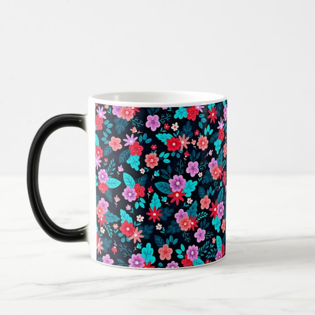 Beautiful Arrangement Ditsy Floral Pattern-56576 Magic Mug (Left)