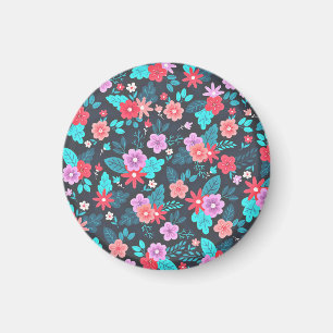 Beautiful Arrangement Ditsy Floral Pattern-56576 Magnet