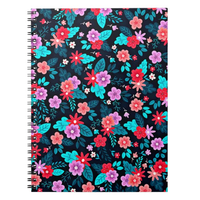Beautiful Arrangement Ditsy Floral Pattern-56576 Notebook (Front)