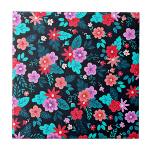 Beautiful Arrangement Ditsy Floral Pattern-56576 Tile